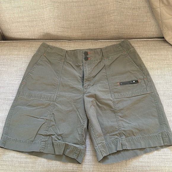 Eddie Bauer Mercer Fit Camp Shorts Khaki Shorts Women’s Rip Stop - Picture 1 of 13